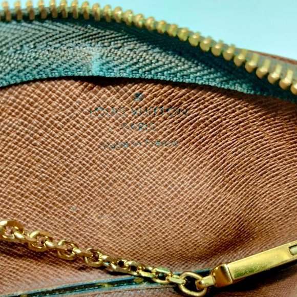 Louis Vuitton Monogram Leather Pochette Cles Key Pouch Cash/Change Holder - Picture 5 of 11